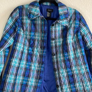 RQT Fully-Lined‎ Plaid Checkered Jacket RQT